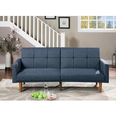 Adjustable Tufted Sofa in Navy