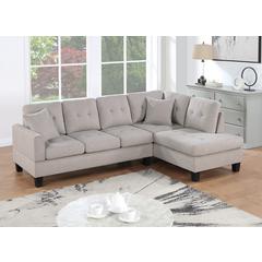 2-piece Sectional Set in Mushroom