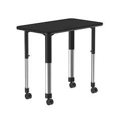 Deluxe High Pressure Collaborative Desk with Casters 34x20