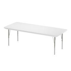 Commercial Blow-Molded Plastic Top Activity Tables 30x60"