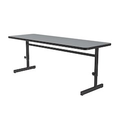 Adjustable Height Deluxe High-Pressure Top Computer/Student Desks  24x72"
