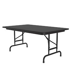 Adjustable Height High Pressure Top Folding Table 30x48"