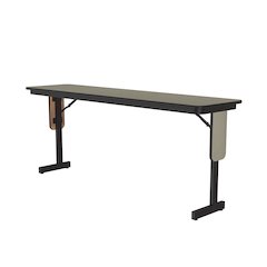 Deluxe High-Pressure Folding Seminar Table with Panel Leg 18x96"