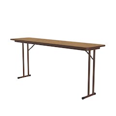 Deluxe High-Pressure Folding Seminar Table with Off-Set Leg 18x72"