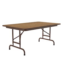 Adjustable Height High Pressure Top Folding Table 30x48"