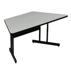 Desk Height Deluxe HIgh-Pressure Top Trapezoid Computer/Student Desks 30x60"