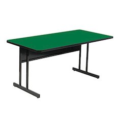 Desk Height  Deluxe HIgh-Pressure Top Computer/Student Desks  24x72"