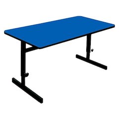 Adjustable Height Deluxe High-Pressure Top Computer/Student Desks  30x72"