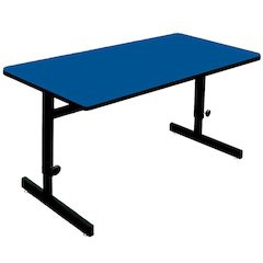 Adjustable Height Deluxe High-Pressure Top Computer/Student Desks  24x36"