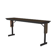 Deluxe High-Pressure Folding Seminar Table with Panel Leg 18x72"