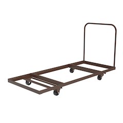 Flat Stacking Rectangular Table Truck 30x72"