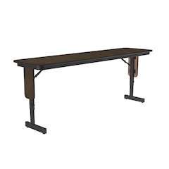Adjustable Height Deluxe High-Pressure Folding Table with Panel Leg 18x96