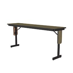 Deluxe High-Pressure Folding Seminar Table with Panel Leg 18x60"