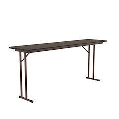 Deluxe High-Pressure Folding Seminar Table with Off-Set Leg 18x72"