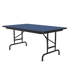 Adjustable Height High Pressure Top Folding Table 30x48"
