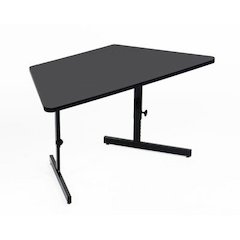 Adjustable Height High-Pressure Top Trapezoid Computer/Student Desk 30x60