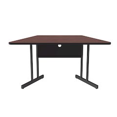 Desk Height Deluxe HIgh-Pressure Top Trapezoid Computer/Student Desks 30x60"