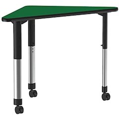 Deluxe High Pressure Collaborative Desk with Casters 41x23"