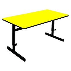 Adjustable Height Deluxe High-Pressure Top Computer/Student Desks  30x72"
