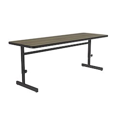 Adjustable Height Deluxe High-Pressure Top Computer/Student Desks  24x72"