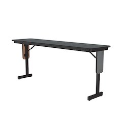 Deluxe High-Pressure Folding Seminar Table with Panel Leg 18x96"