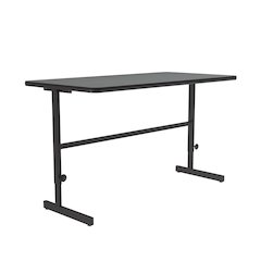 High-Pressure Laminate Top Adjustable Standing  Height Work Station 30x60