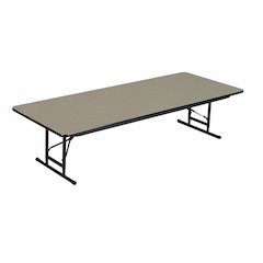 Adjustable Height High Pressure Top Folding Table 30x48"