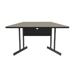 Desk Height Deluxe HIgh-Pressure Top Trapezoid Computer/Student Desks 30x60"