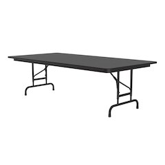 Adjustable Height Econoline Melamine Top Folding Table 36x72"
