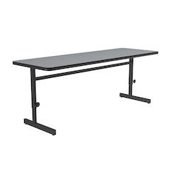 Adjustable Height Commercial Laminate Top Computer/Student Desks 24x60"