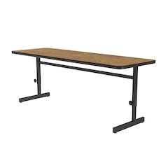 Adjustable Height Deluxe High-Pressure Top Computer/Student Desks  24x72"