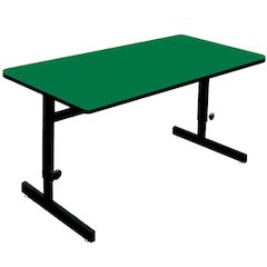 Adjustable Height Deluxe High-Pressure Top Computer/Student Desks  24x36"