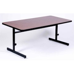 Adjustable Height Deluxe High-Pressure Top Computer/Student Desks  30x60"