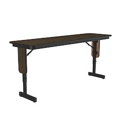 Adjustable Height Laminate Folding Seminar Table with Panel Leg 18x60"