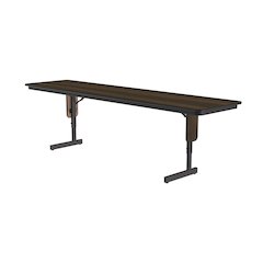 Adjustable Height Deluxe High-Pressure Folding Table with Panel Leg 24x72