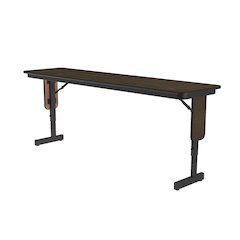 Adjustable Height Deluxe High-Pressure Folding Table with Panel Leg 18x72