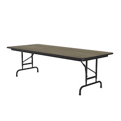 Adjustable Height High Pressure Top Folding Table 30x96"