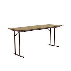 Deluxe High-Pressure Folding Seminar Table with Off-Set Leg 24x60"