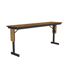 Deluxe High-Pressure Folding Seminar Table with Panel Leg 18x96"