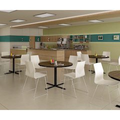 Markerboard-Dry Erase Table Height Café and Breakroom Table 48x48