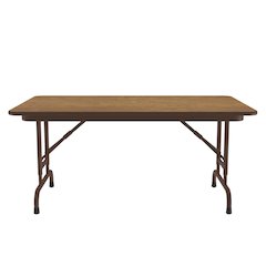 Adjustable Height Thermal Fused Laminate Top Folding Table 30x48"