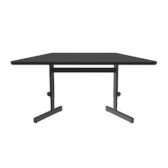 Adjustable Height Lamiante Top Trapezoid Computer/Student Desks 30x60"