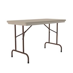 Commercial Blow-Molded Plastic Folding Table 24x48"