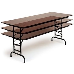 Adjustable Height High Pressure Top Folding Table 30x96"