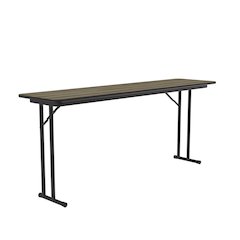 Deluxe High-Pressure Folding Seminar Table with Off-Set Leg 18x72"