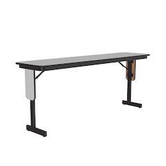 Commercial Laminate Folding Seminar Table with Panel Leg 18x96"