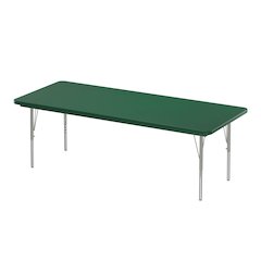 Commercial Blow-Molded Plastic Top Activity Tables 30x60"