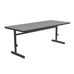 Adjustable Height High-Pressure Top Trapezoid Computer/Student Desk 30x60