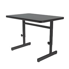 Adjustable Height Deluxe High-Pressure Top Computer/Student Desks  24x48"