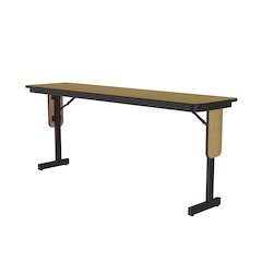 Deluxe High-Pressure Folding Seminar Table with Panel Leg 18x96"